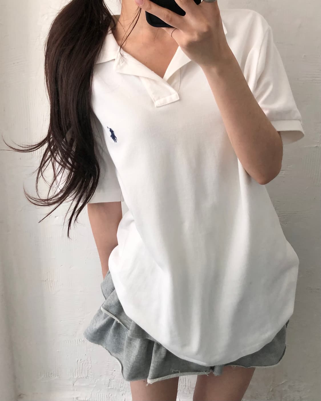 Polo 폴로 랄프로렌 신형 화이트컬러 슬림핏 코튼 PK 카라티셔츠 상품이미지7