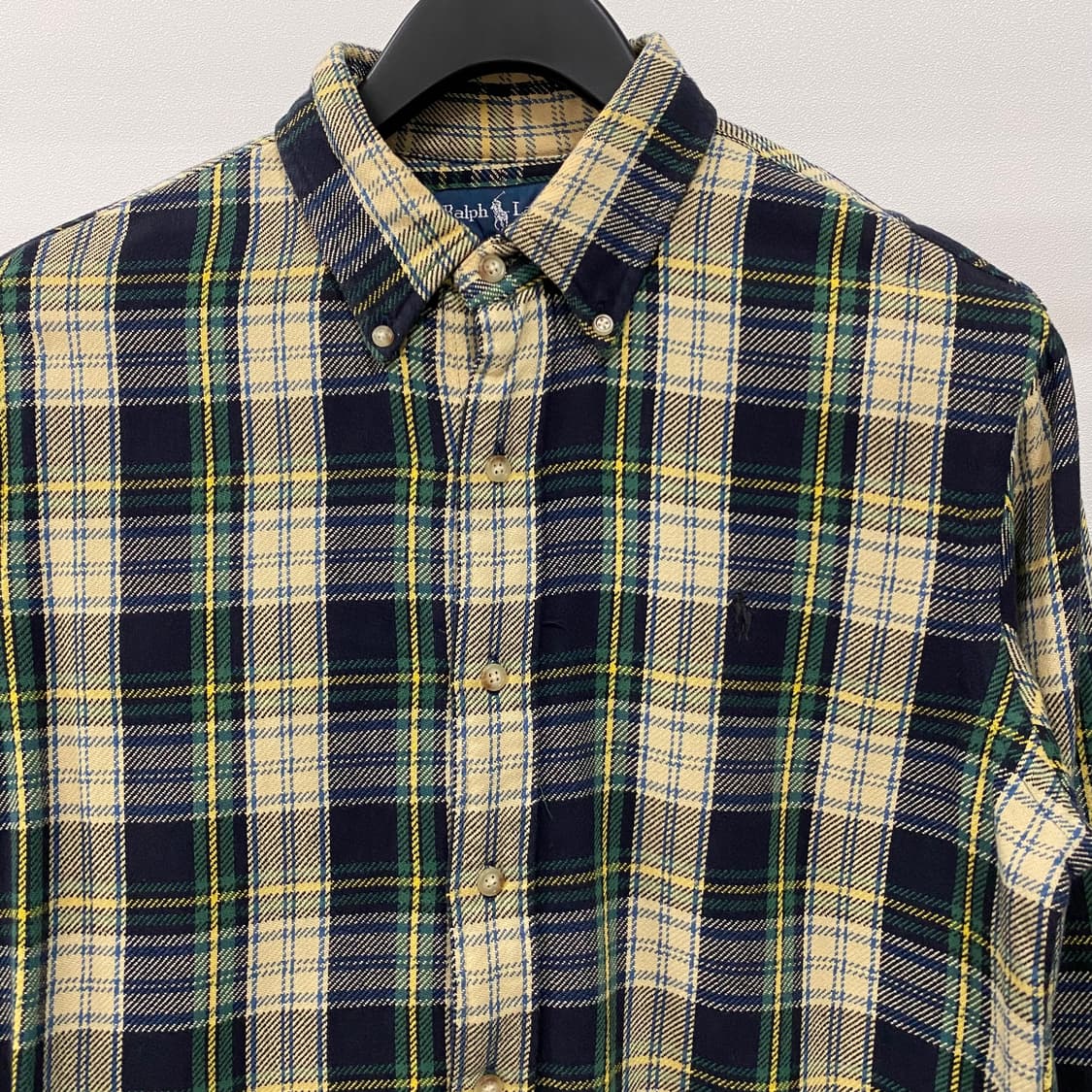 폴로 랄프로렌 포니 자수 플란넬 체크 셔츠 상품이미지3