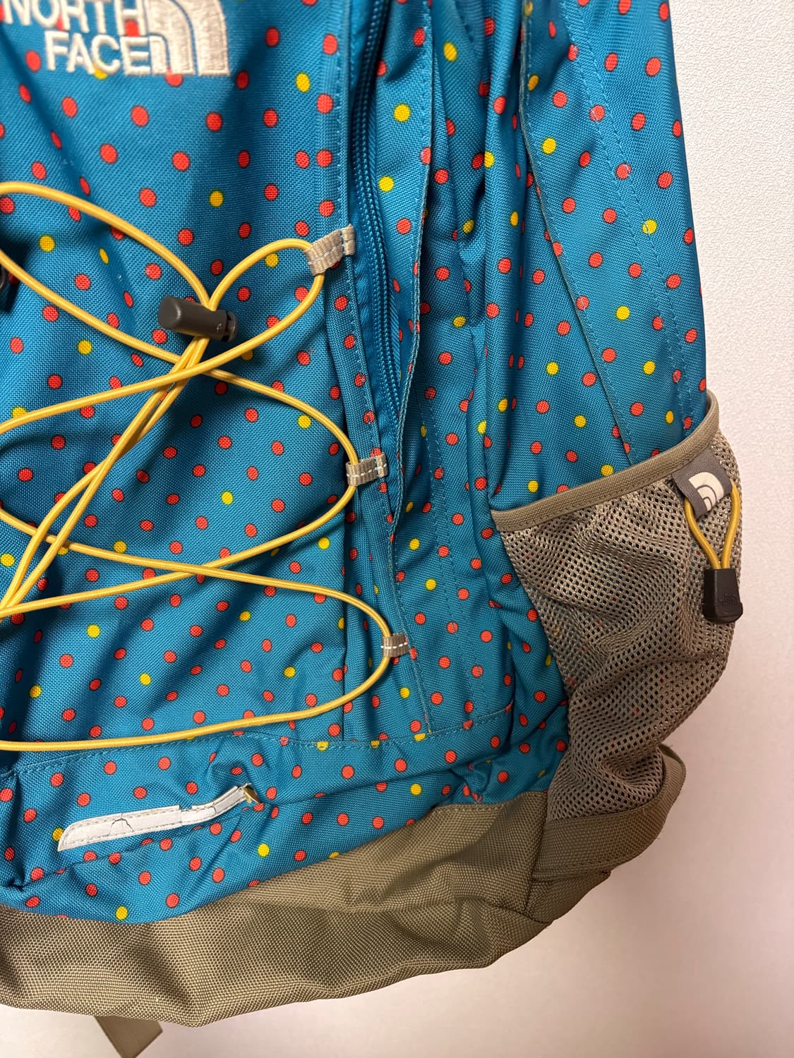 레어) 노스페이스 일본 빈티지 물방울 도트 백팩 모리걸 y2k 제스터 상품이미지3
