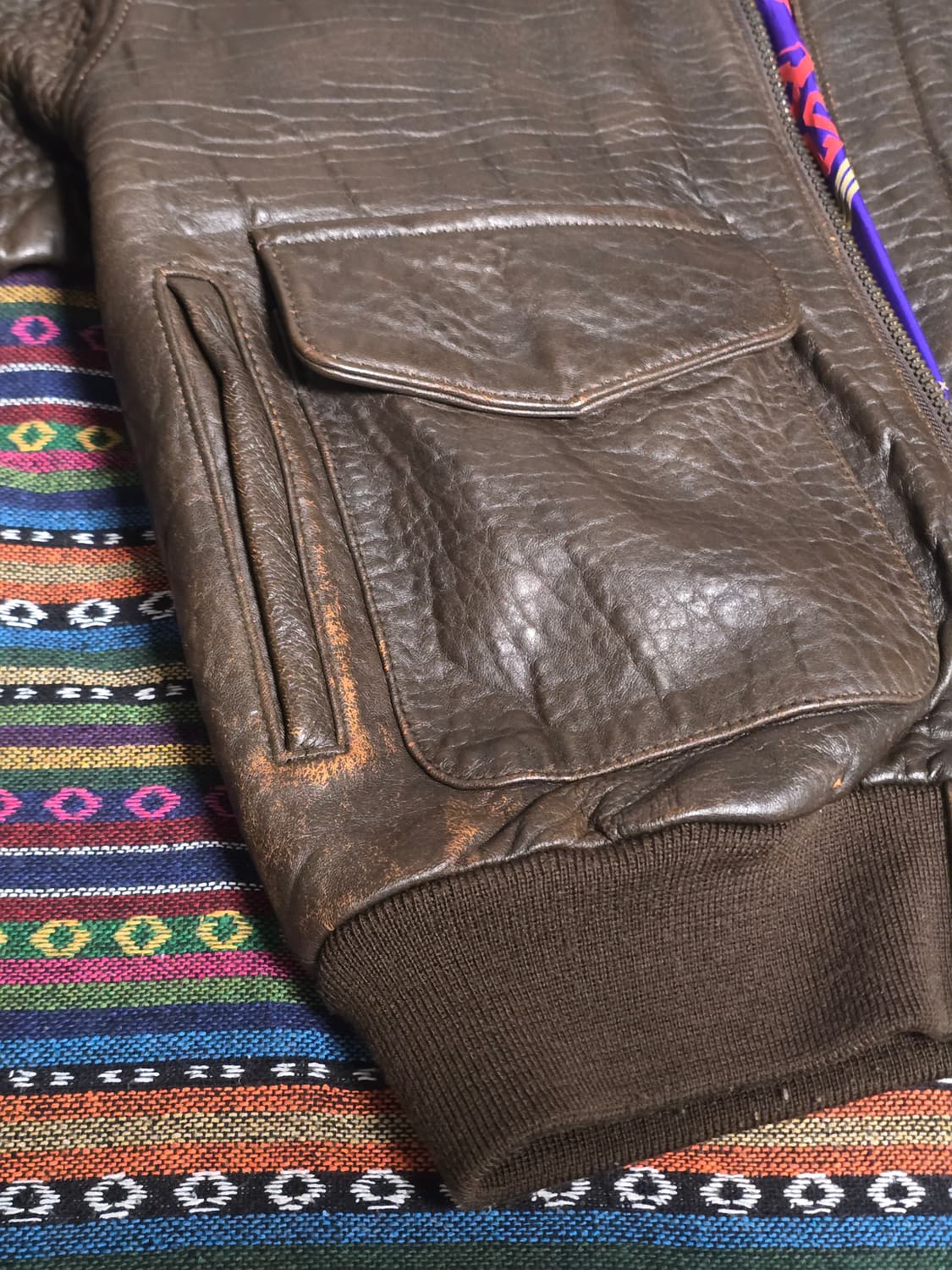 아비렉스 a-2 가죽자켓 상품이미지6