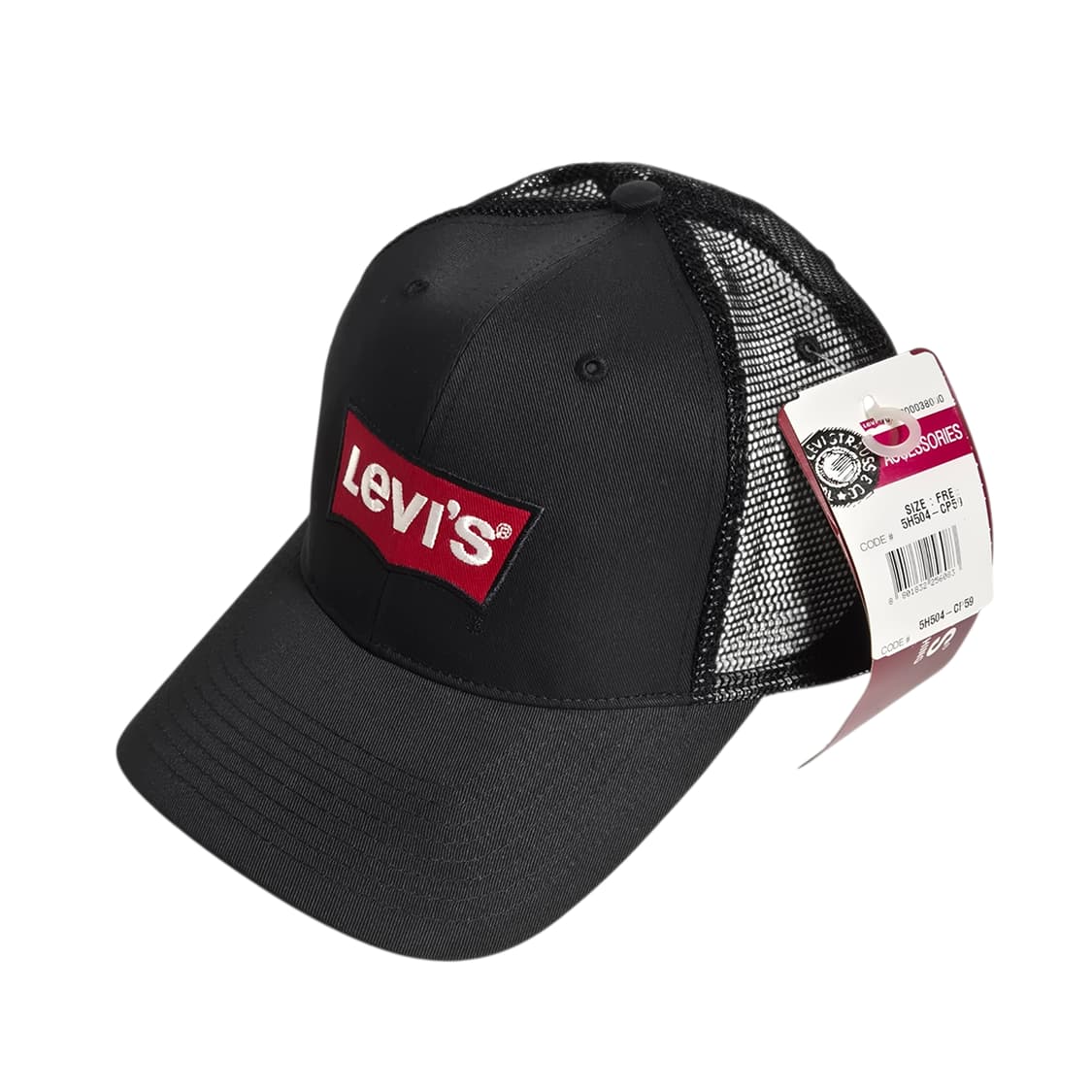 Levi's) 00's 데드스탁 리바이스 배트윙 로고 볼캡 검/빨 상품이미지2