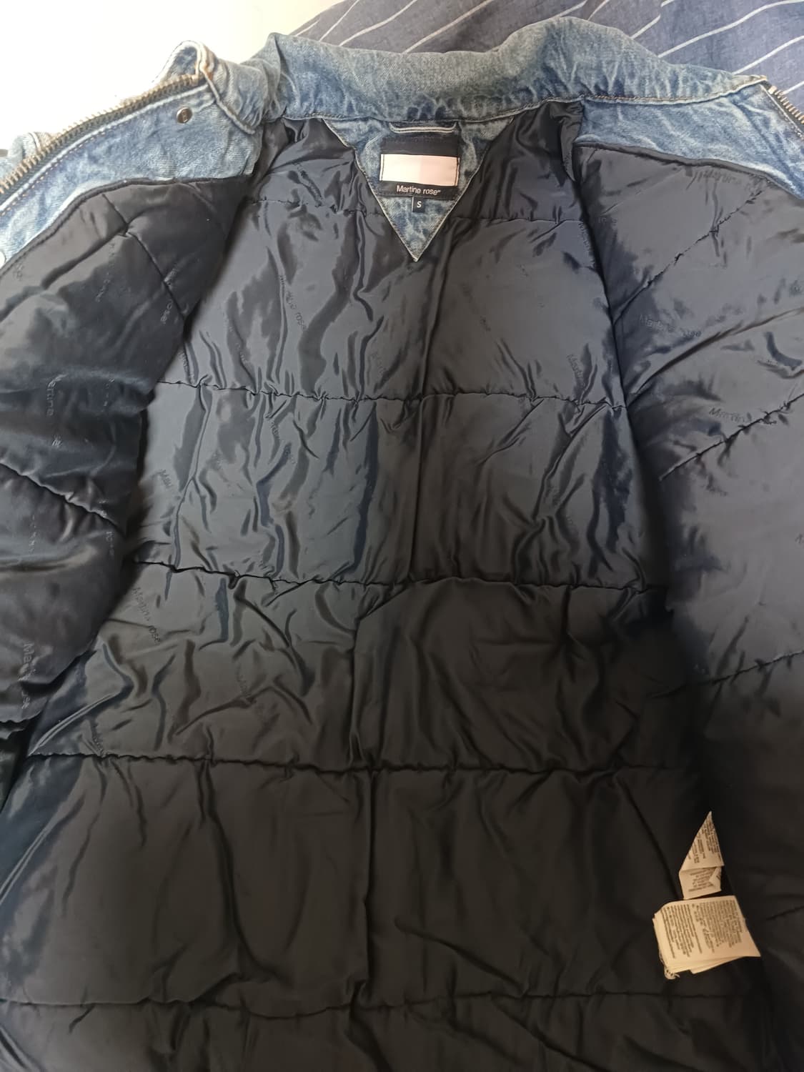 [S] 마틴로즈 타미진스 데님 봄버패딩  발렌시아가  상품이미지2