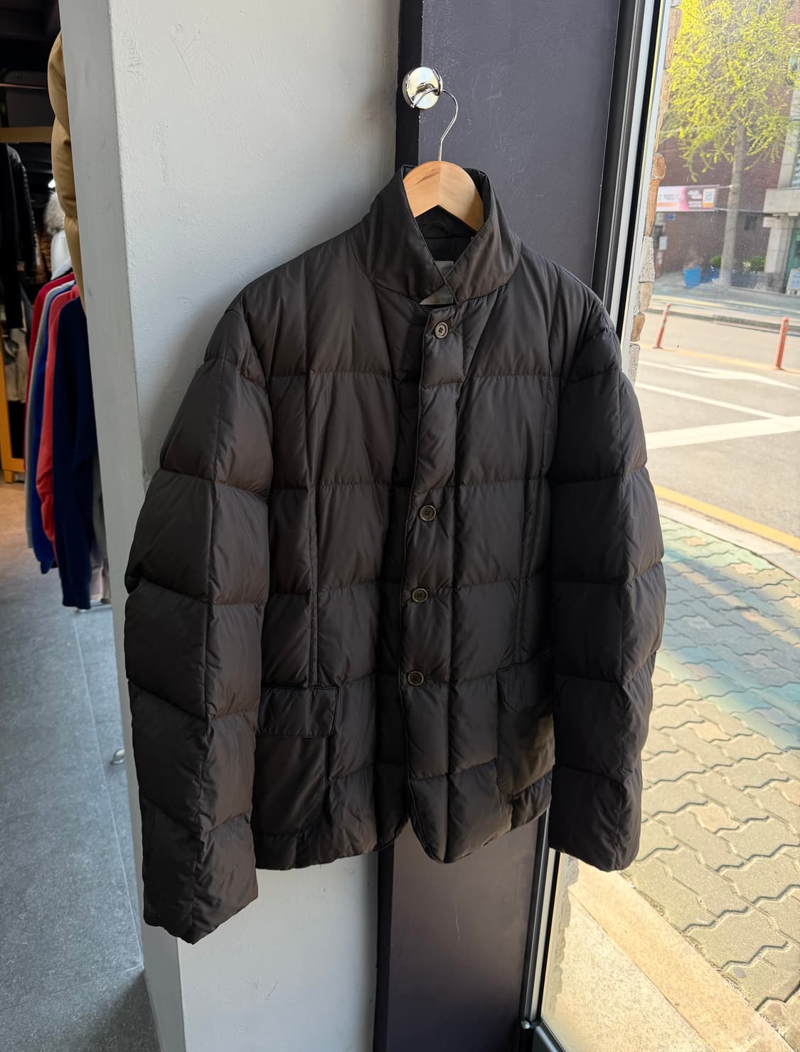 XXL/ 아스페시 퀄팅 다운 패딩 블레이저 자켓 상품이미지3