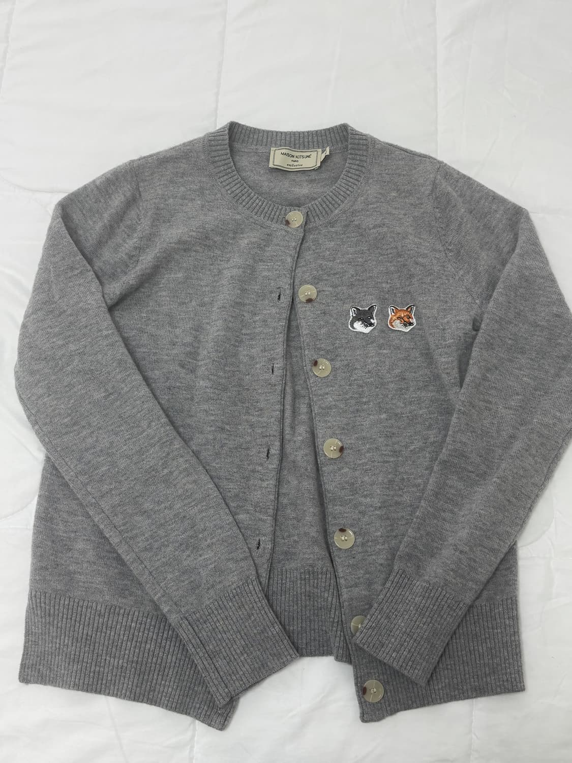 메종키츠네 더블 폭스 헤드 가디건 xs 상품이미지1