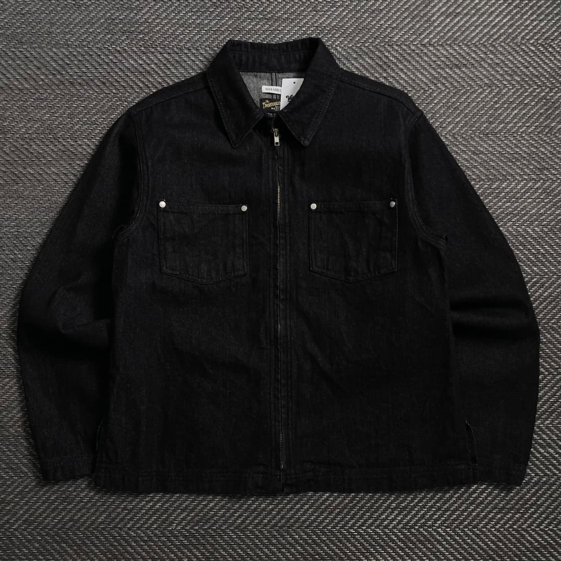 트로피컬러 데님 트러커 워크 자켓 블랙y 4055 상품이미지2