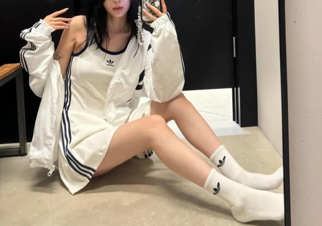 아디다스 탱크탑 드레스 화이트 새상품 xs 상품이미지2