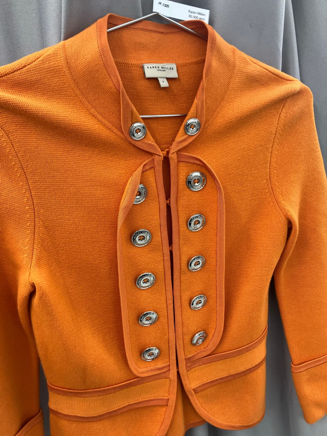 탠저린 더블 버튼 니트 자켓 상품이미지2