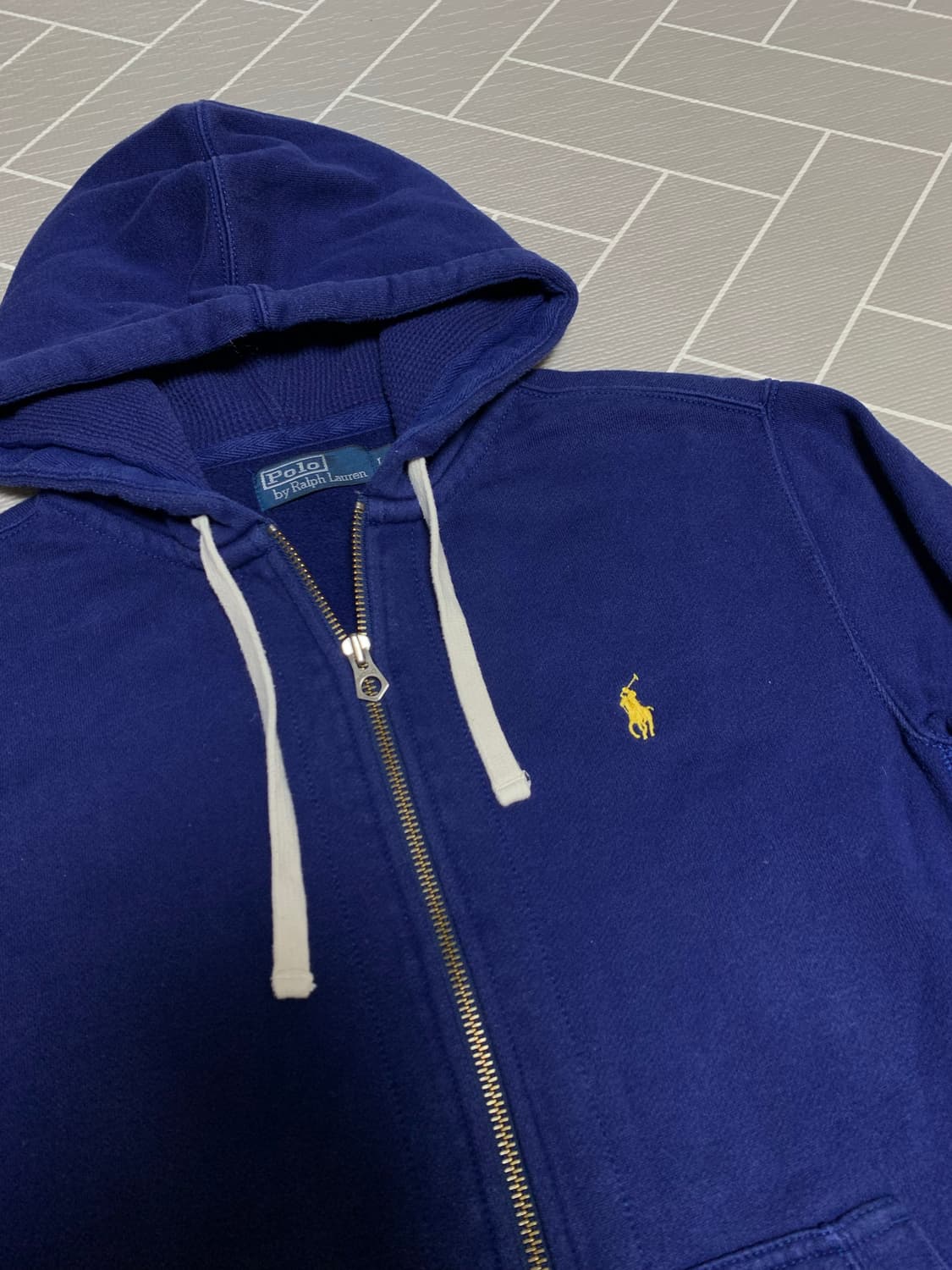 폴로 후드집업 네이비  상품이미지3