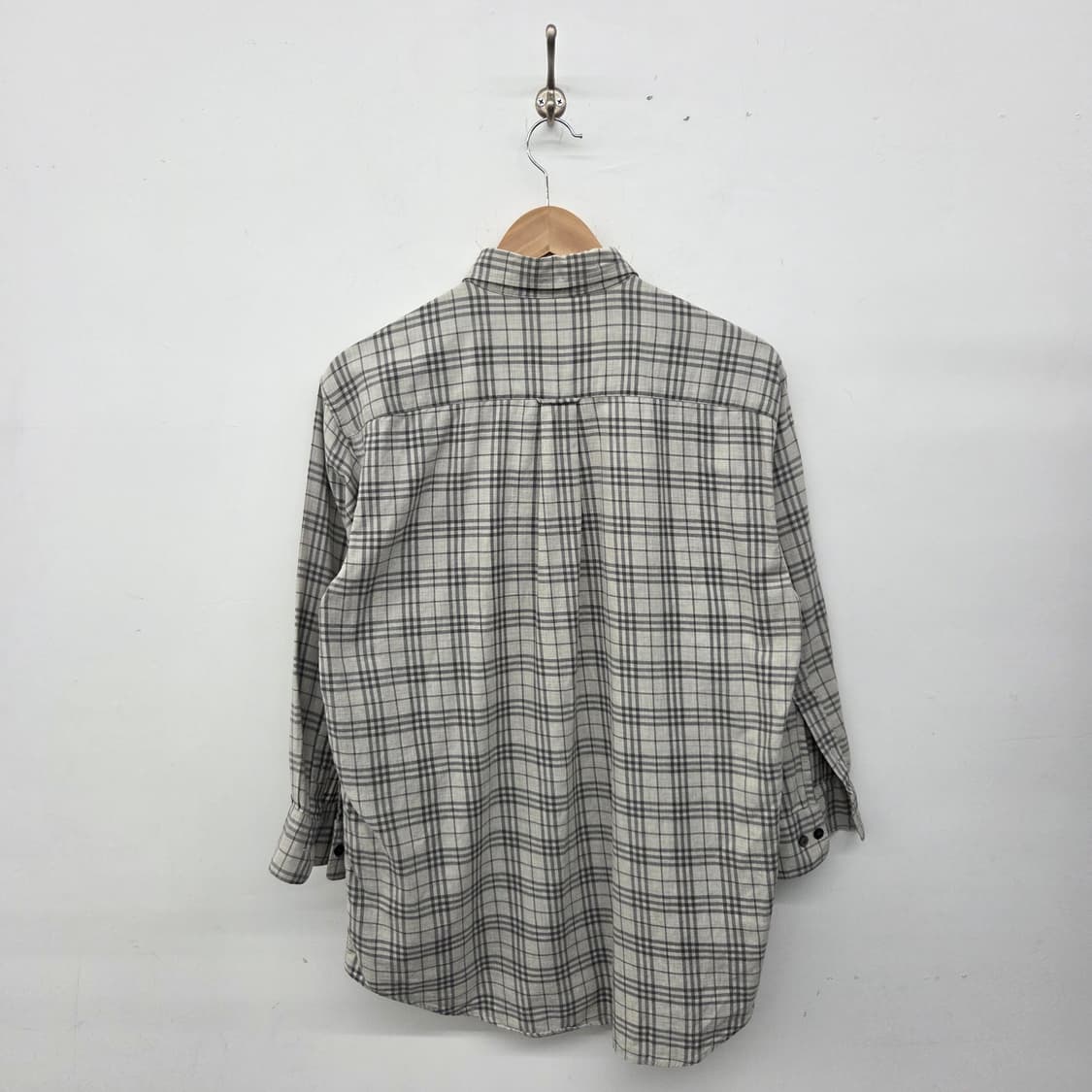 버버리 스타일 체크 남방 셔츠 남성M 상품이미지5