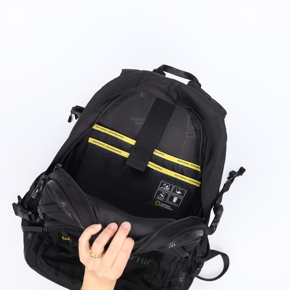 F 내셔널지오그래픽 블랙 백팩 0415H1 상품이미지4