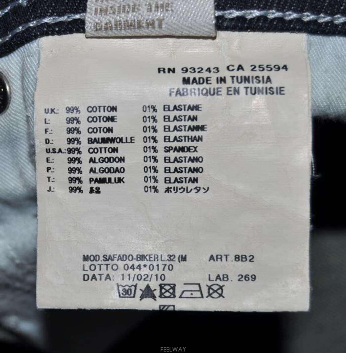 디젤(SAFADO-BIKER)/남성슬림청바지(허리29) 상품이미지9
