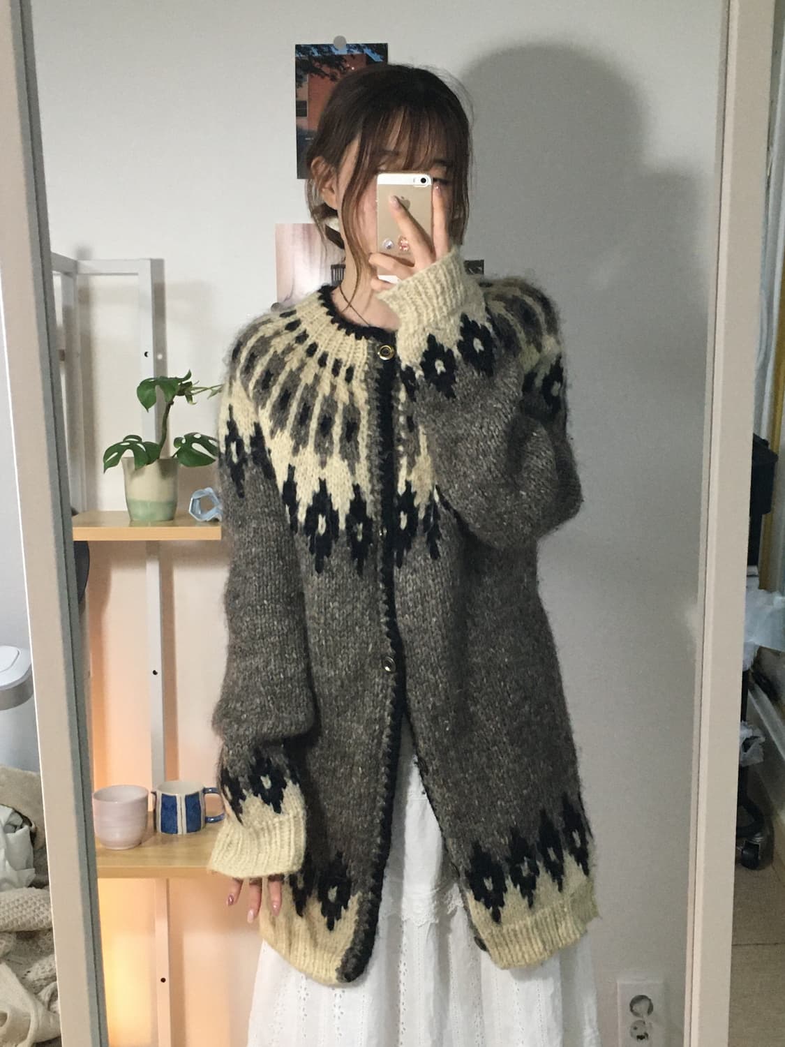 노르딕 롱 가디건 상품이미지1