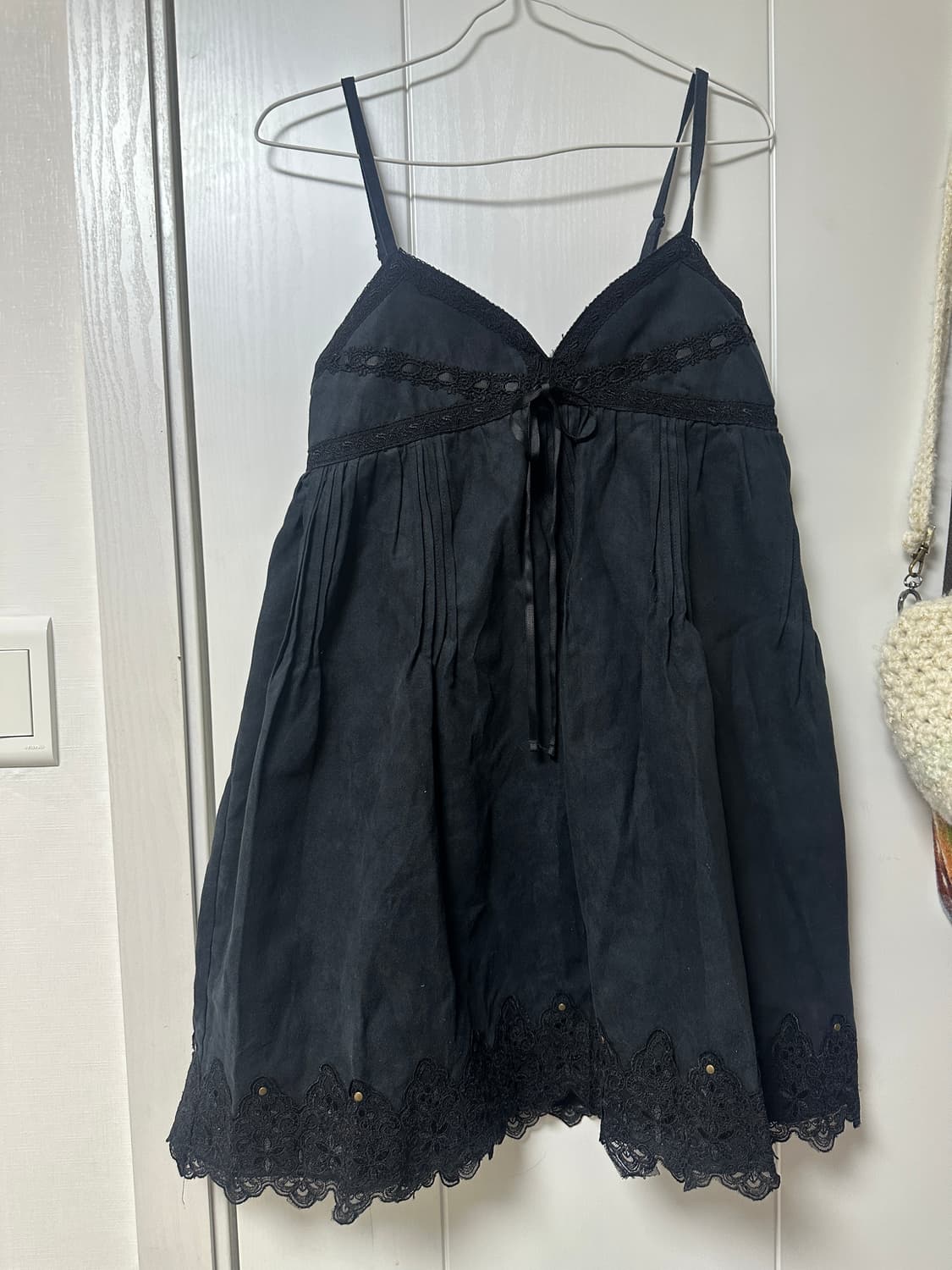 빈티지 벨벳 슬리브리스 나시원피스 상품이미지1