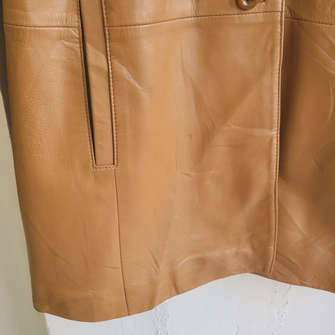 Rigel 캬라멜 양가죽 자켓 상품이미지5