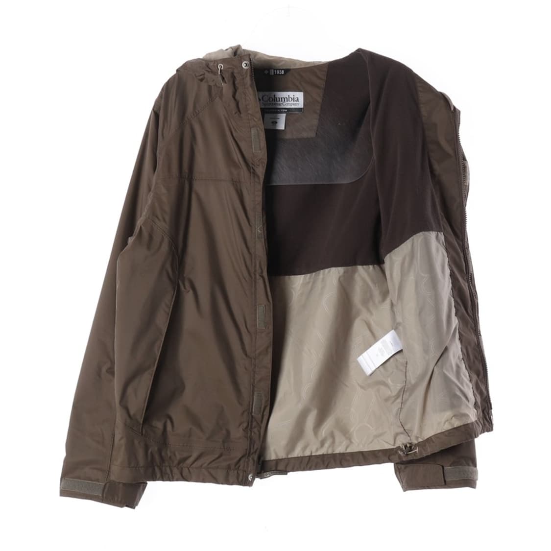 컬럼비아 빈티지 브라운 후드 바람막이 자켓 S 상품이미지2