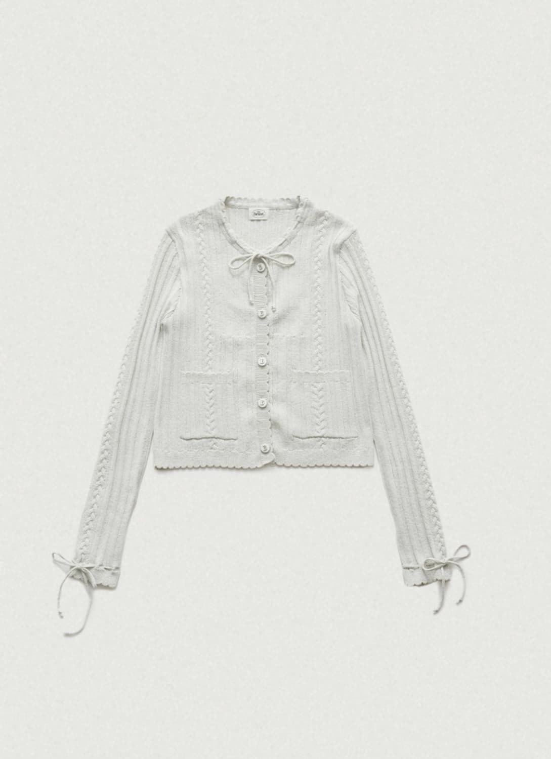 더바넷 Nellia Ribbon cardigan 리본가디건 상품이미지2