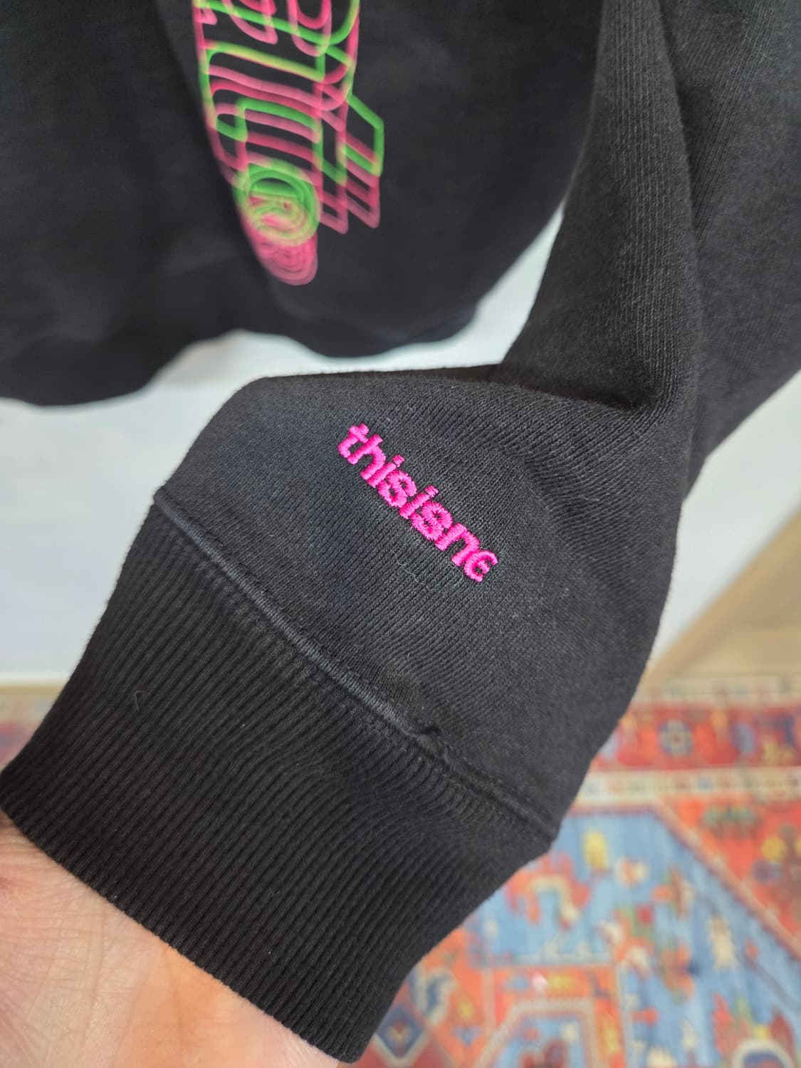 디스이즈네버댓 입체로고 사이드포켓 후드티 L 상품이미지4