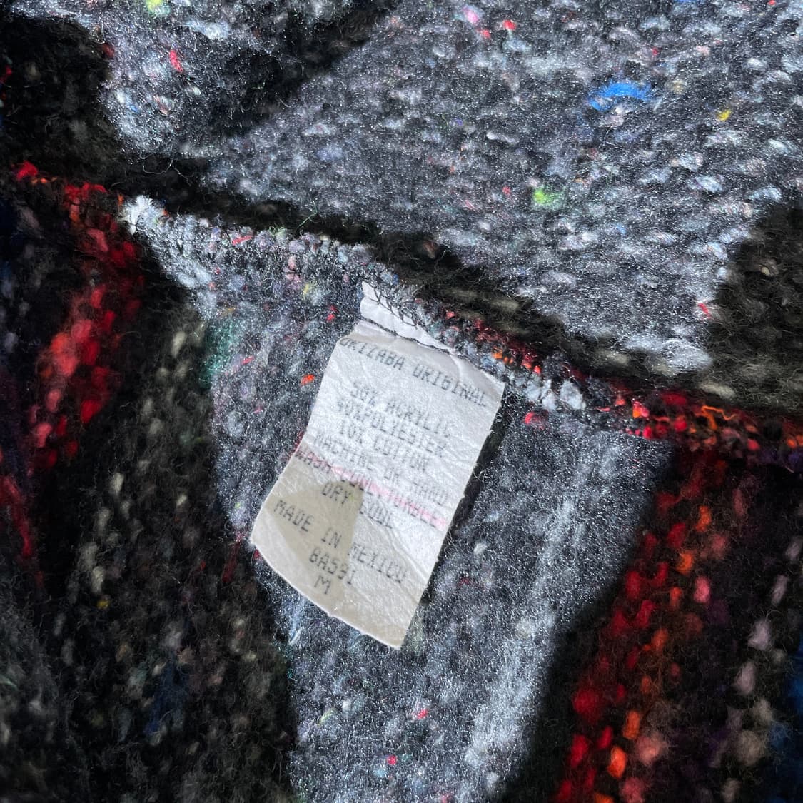 Made in Mexico 케이블 패턴 니트 후드티 M 상품이미지4