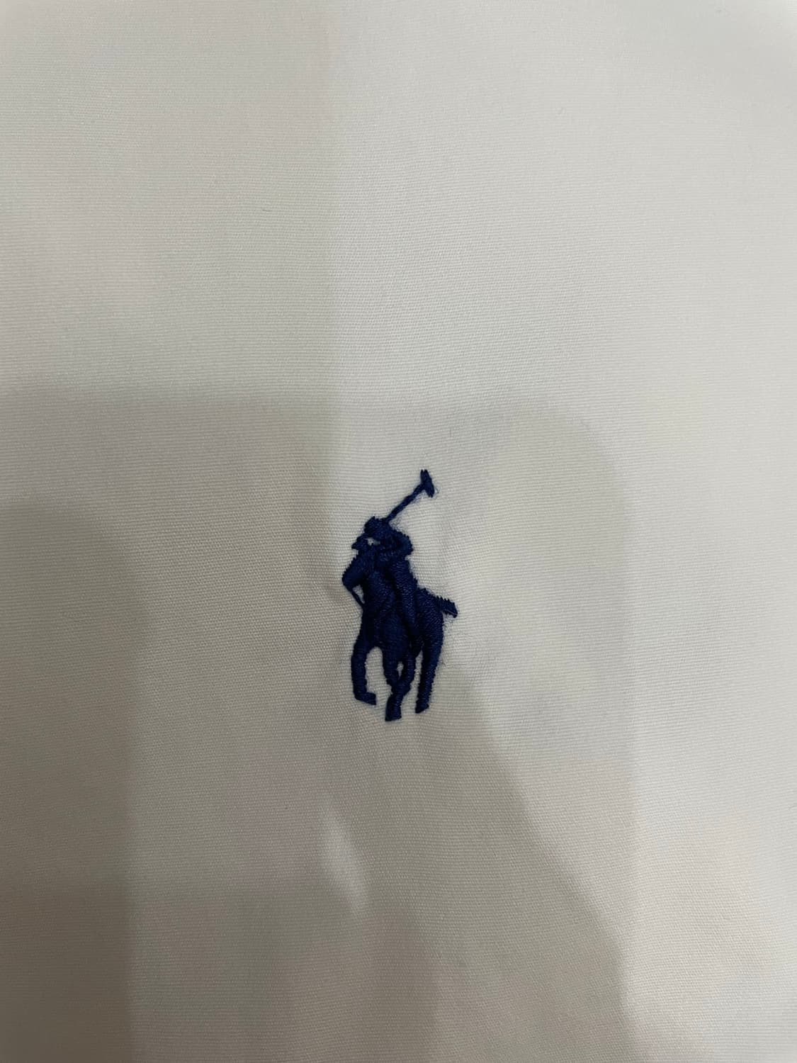 폴로 화이트 클래식핏 브러시드 포플린 셔츠 상품이미지4