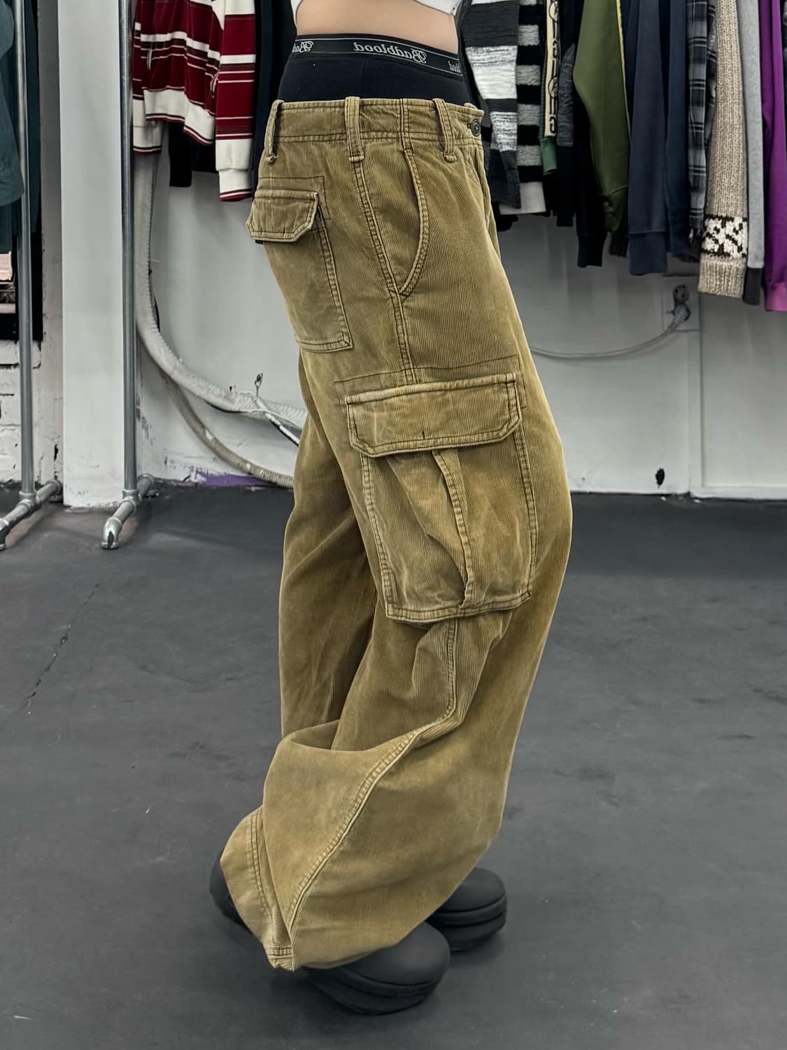 후아유 코듀로이 카고팬츠 상품이미지2