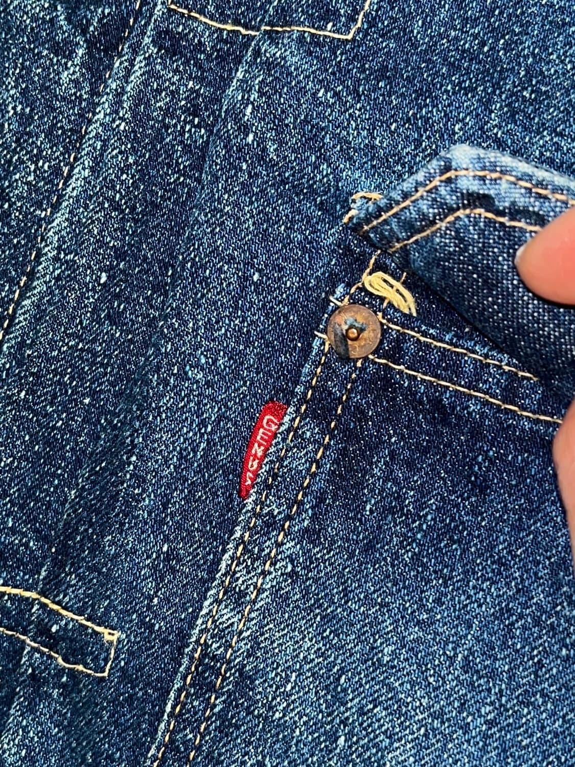 [38]웨어하우스 type 1 덕디거 데님 자켓 T백 2001xx 상품이미지7