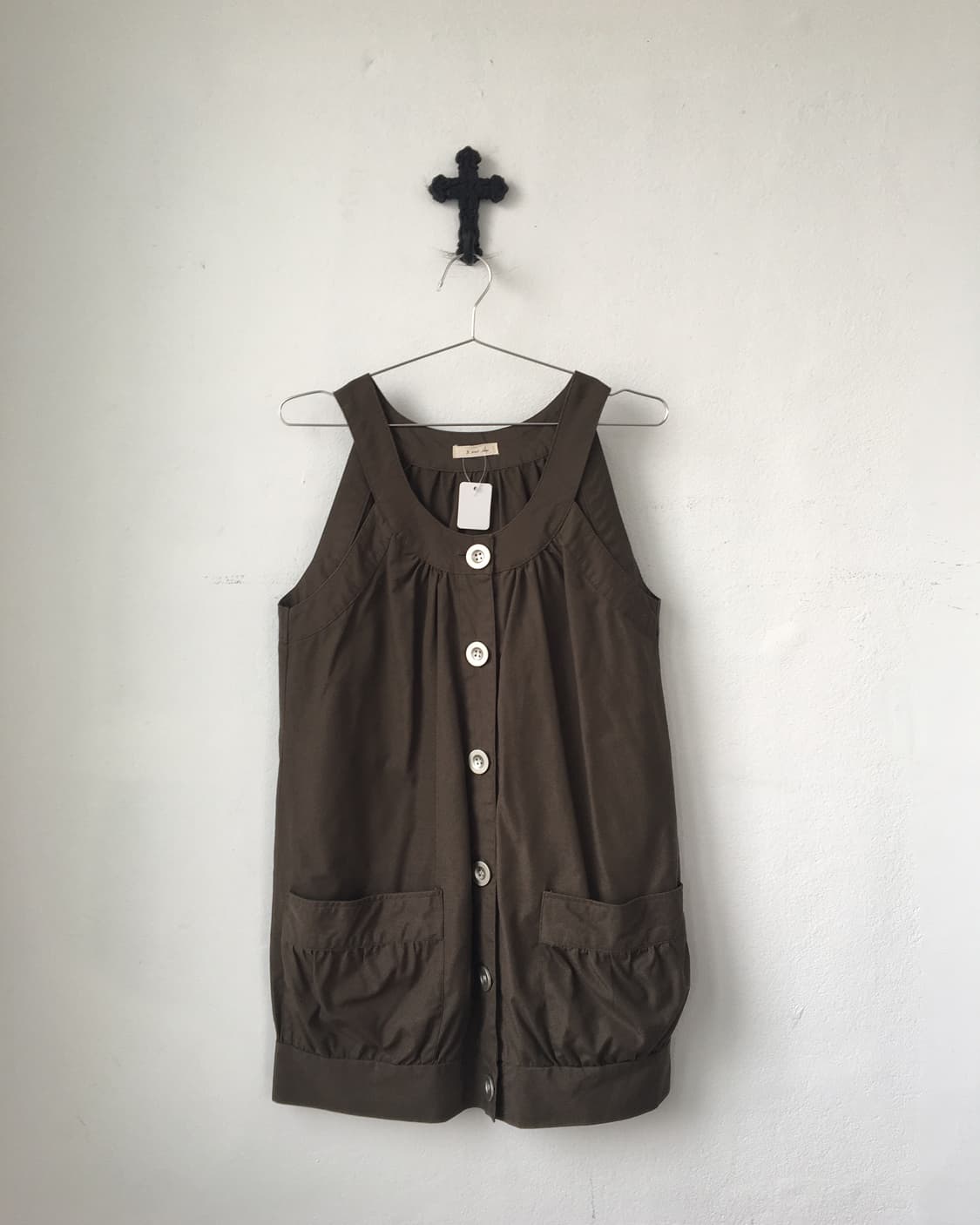 button up balloon fit onepiece 상품이미지2