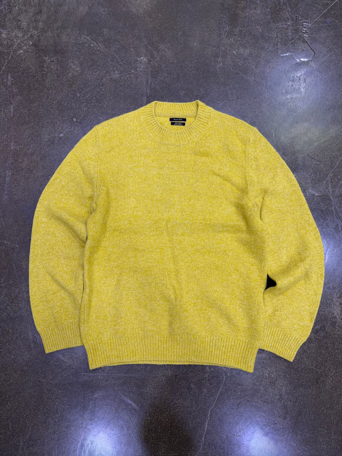 마시모두띠 니트 울 블렌드 스웨터 머스타드 L 상품이미지1