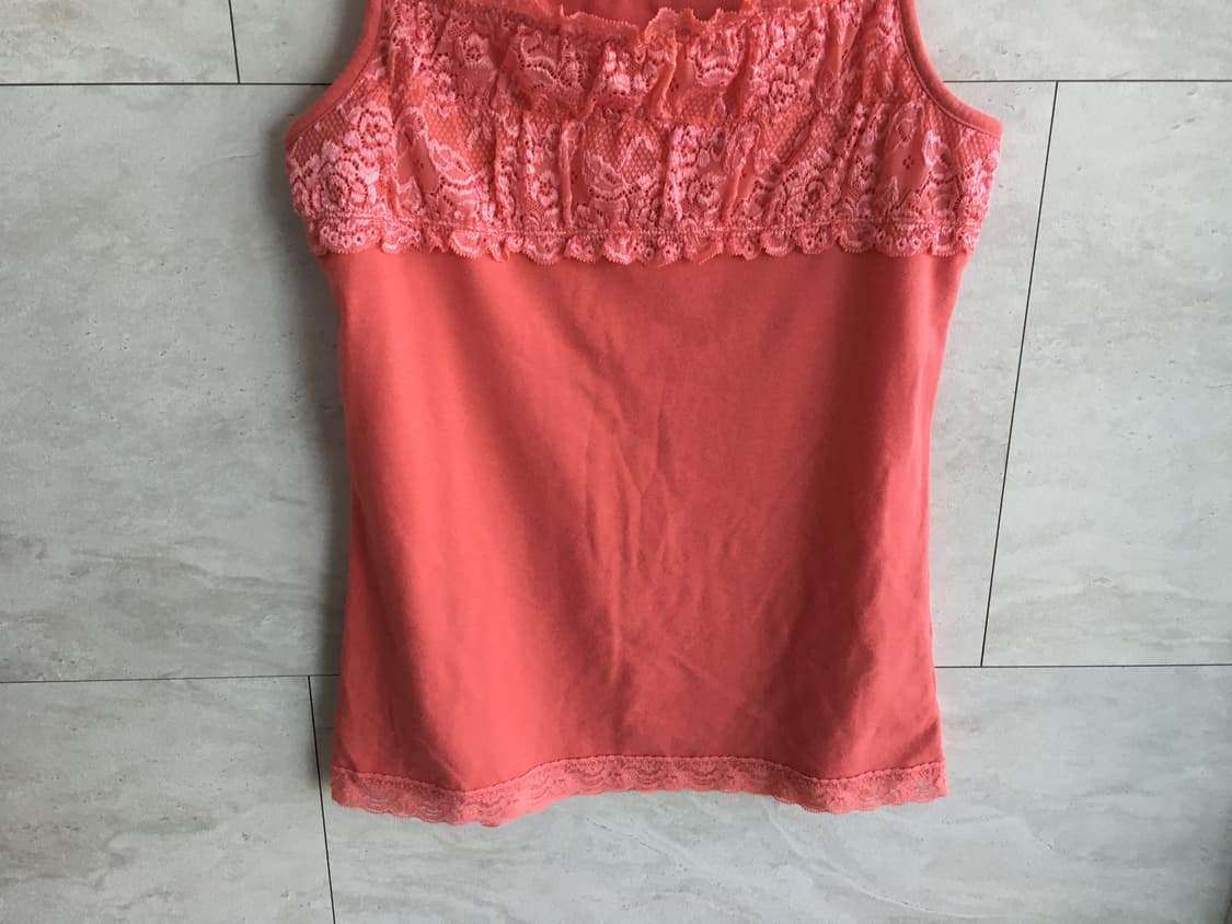 coral lace trim camisole 상품이미지4