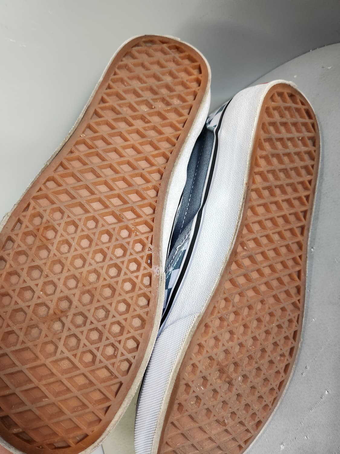 반스 체커보드 슬립온 그린/화이트 상품이미지2