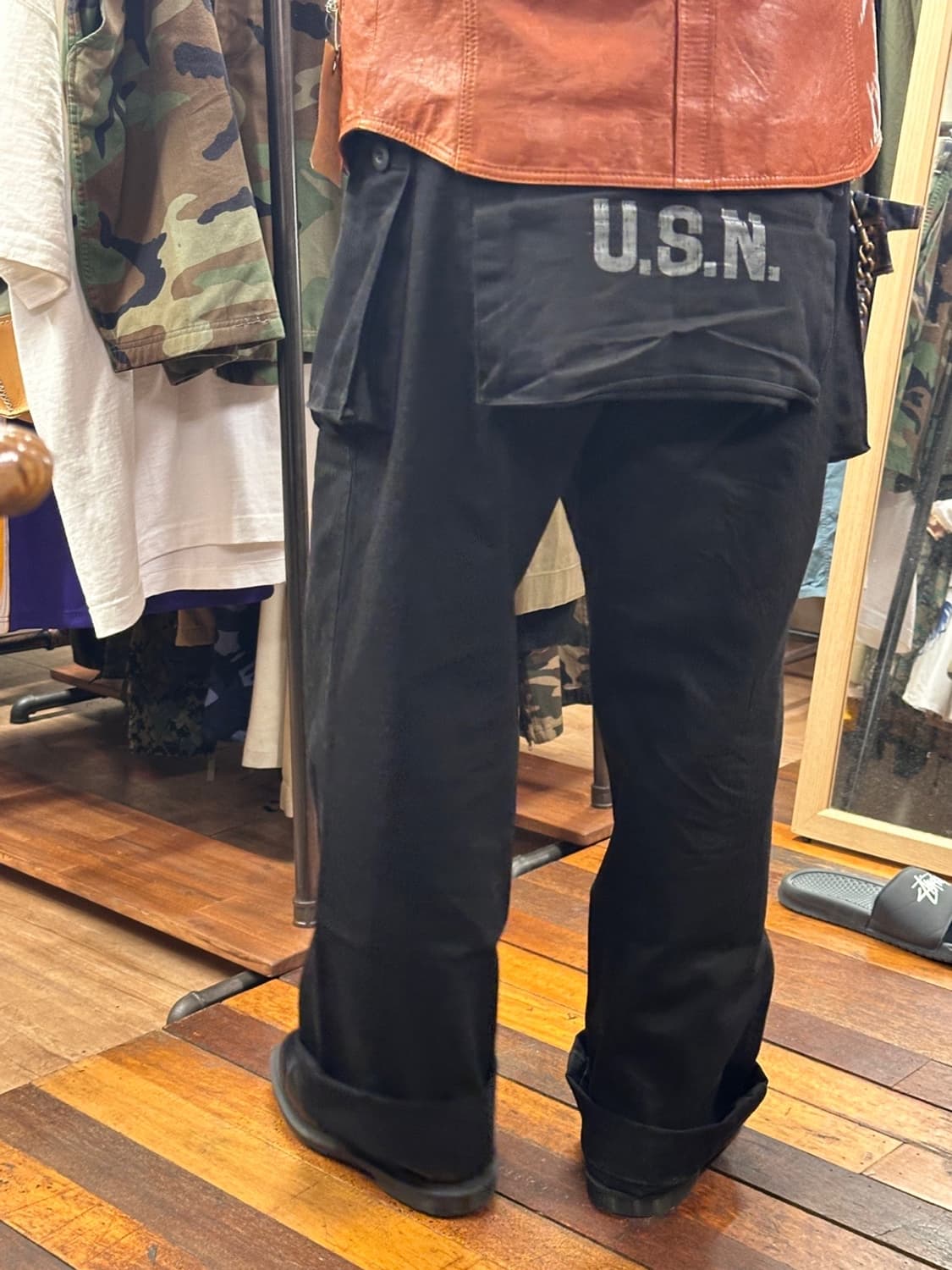 USN P44 Monkey Pants Reproduction Black 상품이미지3
