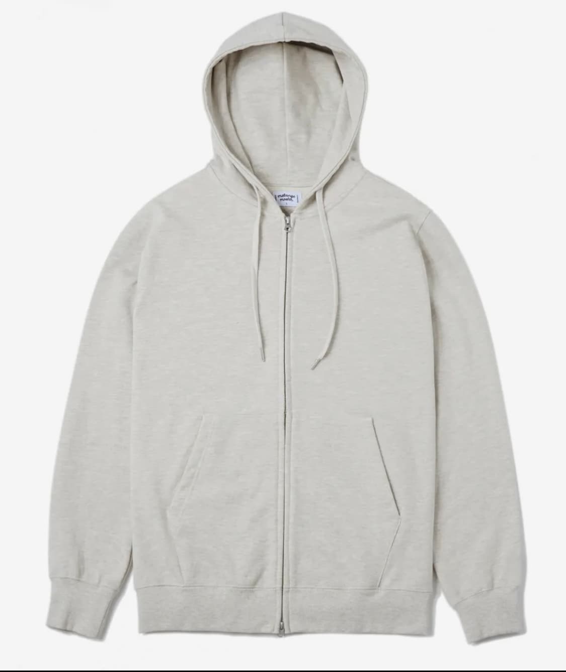 멜란지 마스터 후드집업 오트밀 상품이미지1