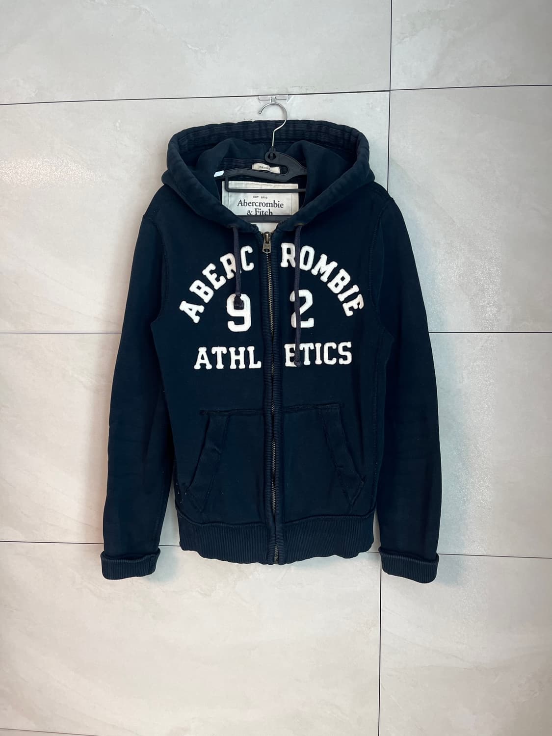 아베크롬비 스펠로고 대장 후드집업 네이비 [S] 상품이미지3