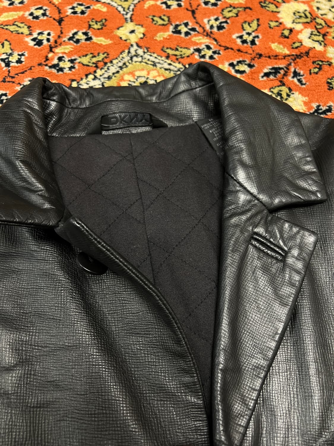 [M] DKNY 싱글 램스킨 블레이저 가죽자켓 상품이미지7