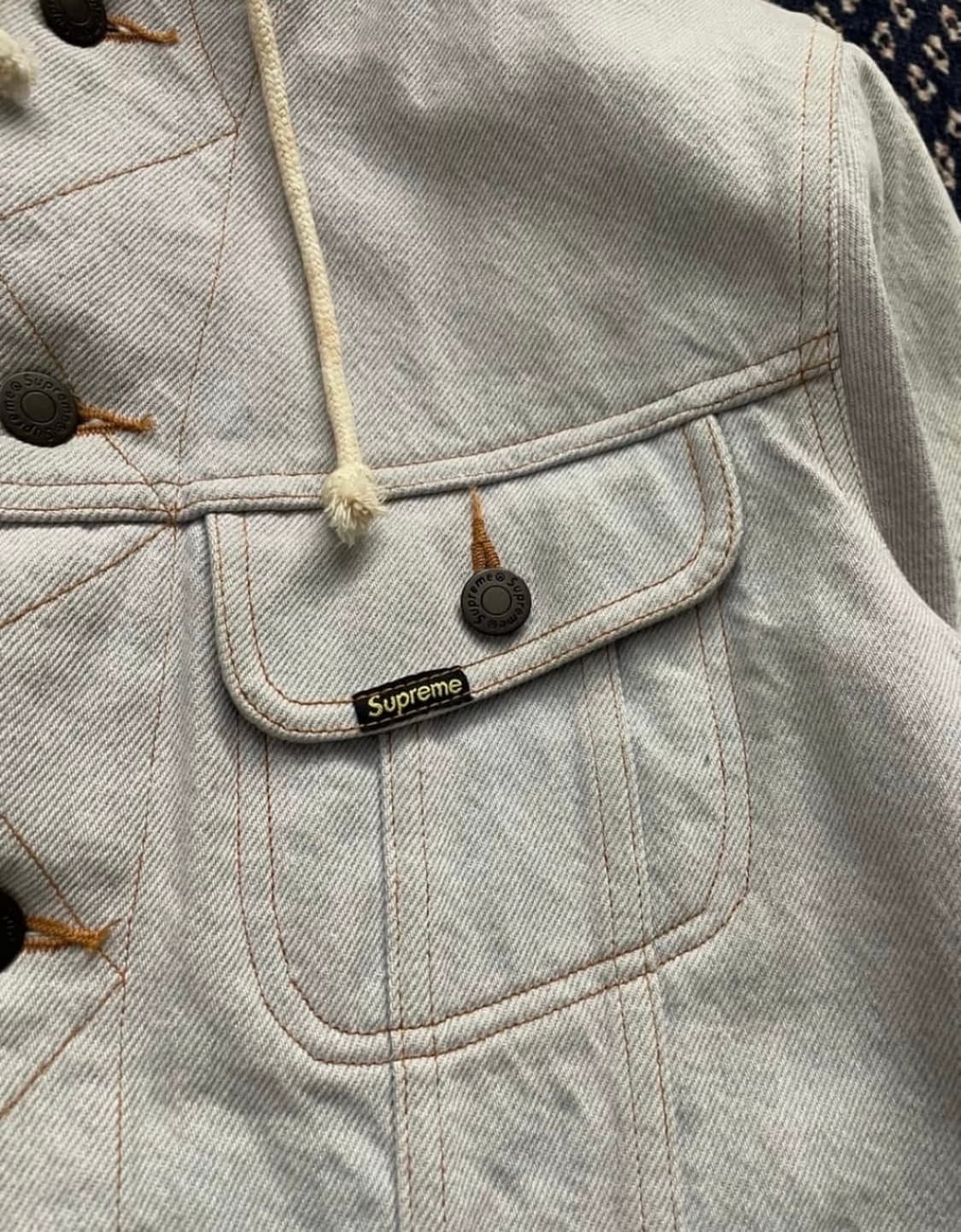 슈프림 후드 데님 자켓 상품이미지4