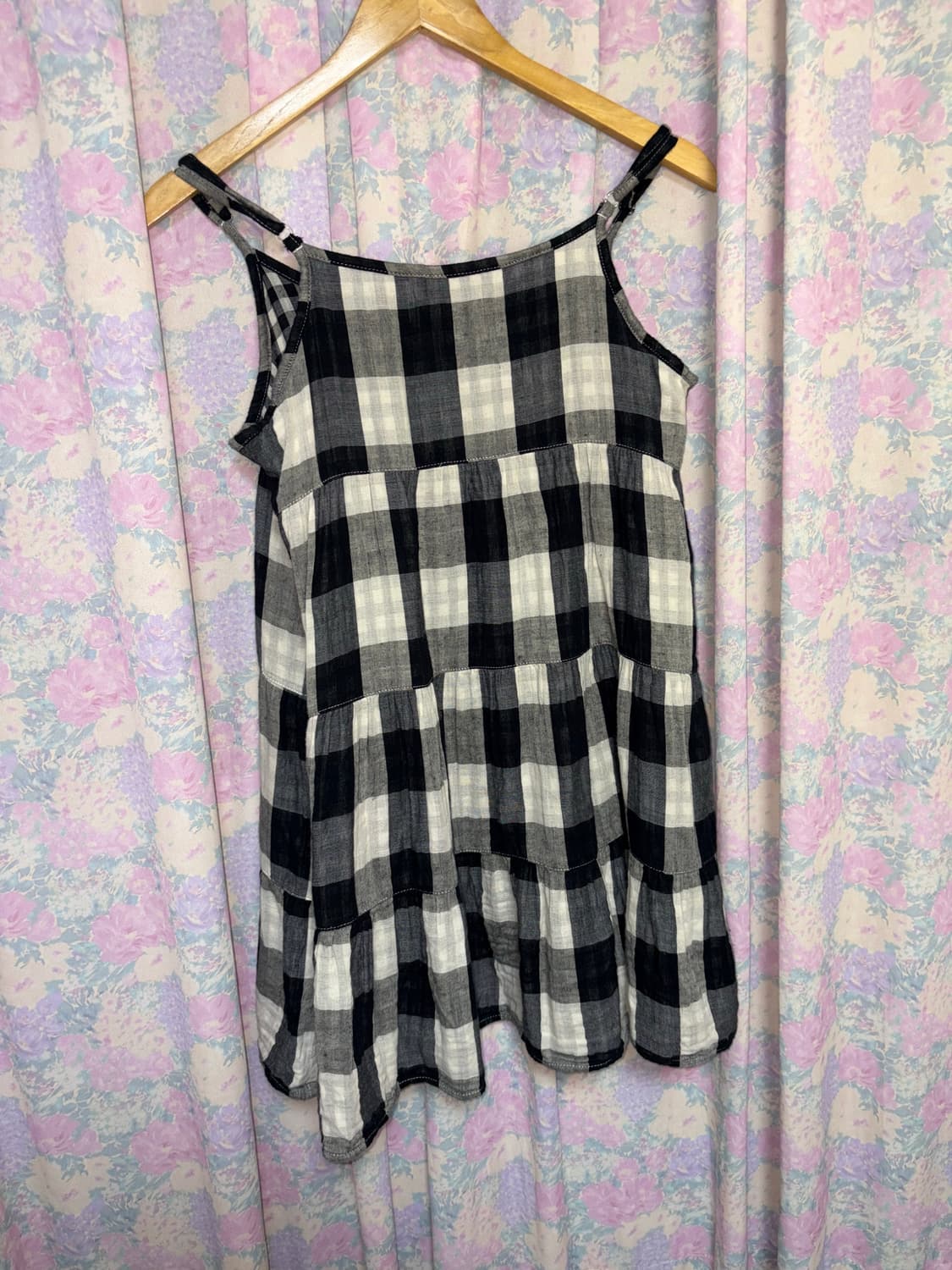 블랙 체크 슬리브리스 상품이미지9