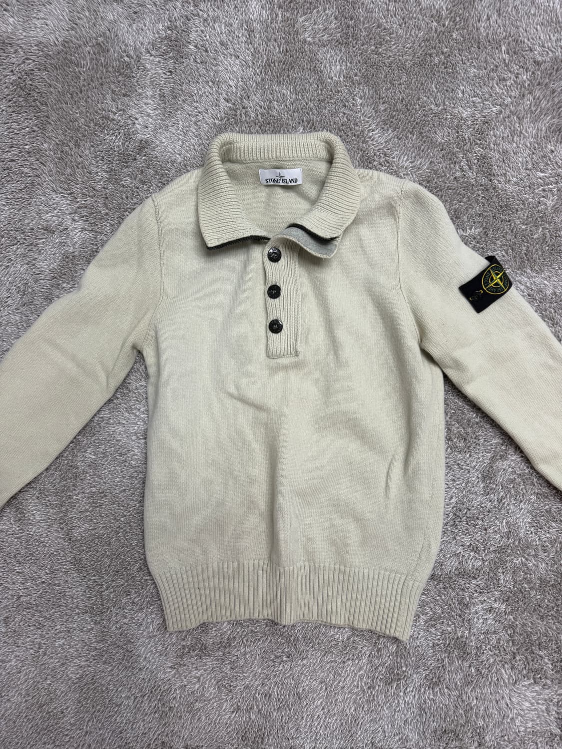 스톤아일랜드 반집업 니트 M 아이보리 /6715508A3 상품이미지2