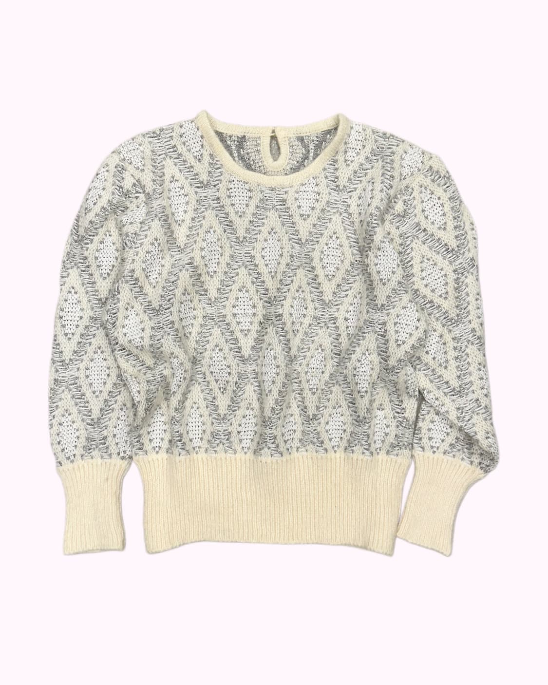 hairy wool pattern crop knit 상품이미지2