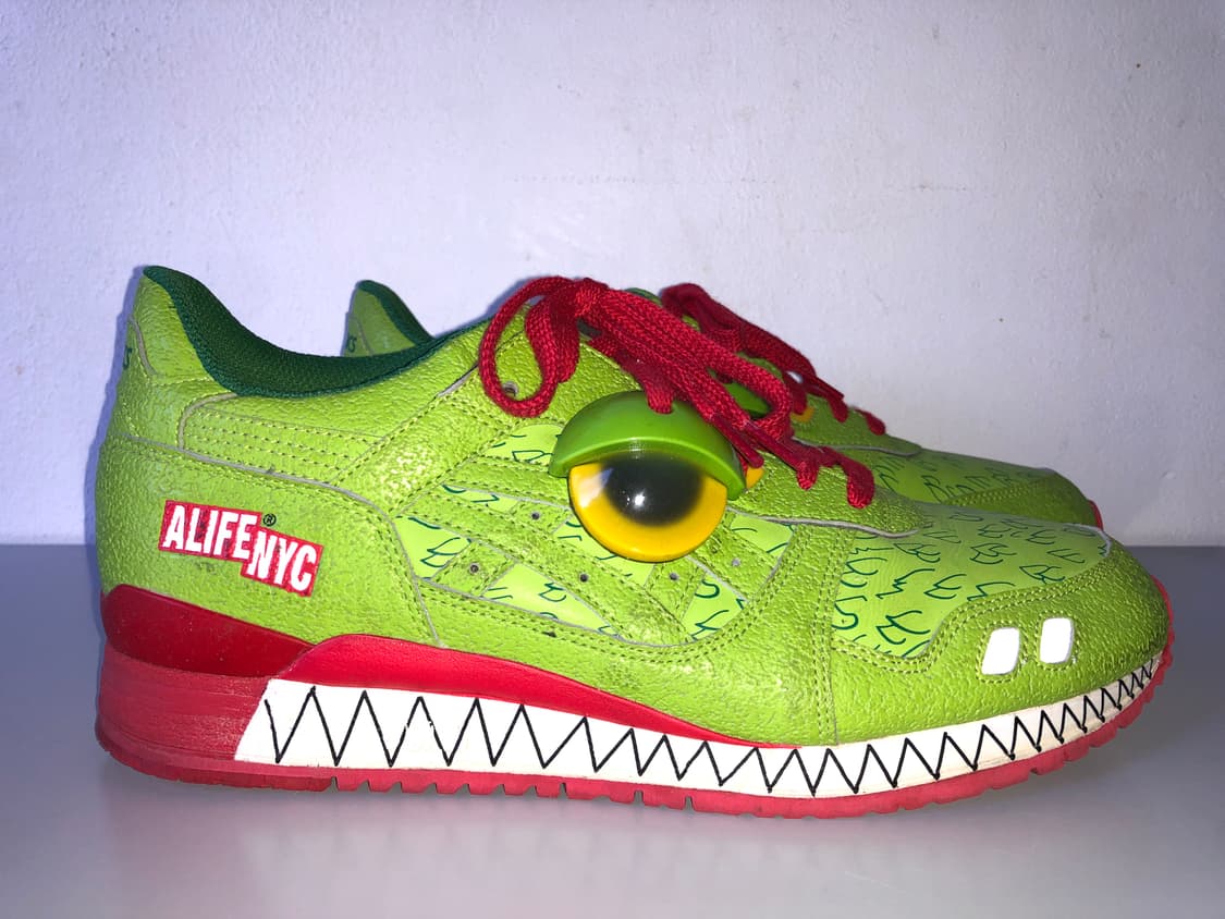 아식스 Asics X ALIFE 젤 라이트 III 그린 몬스터 275 상품이미지6