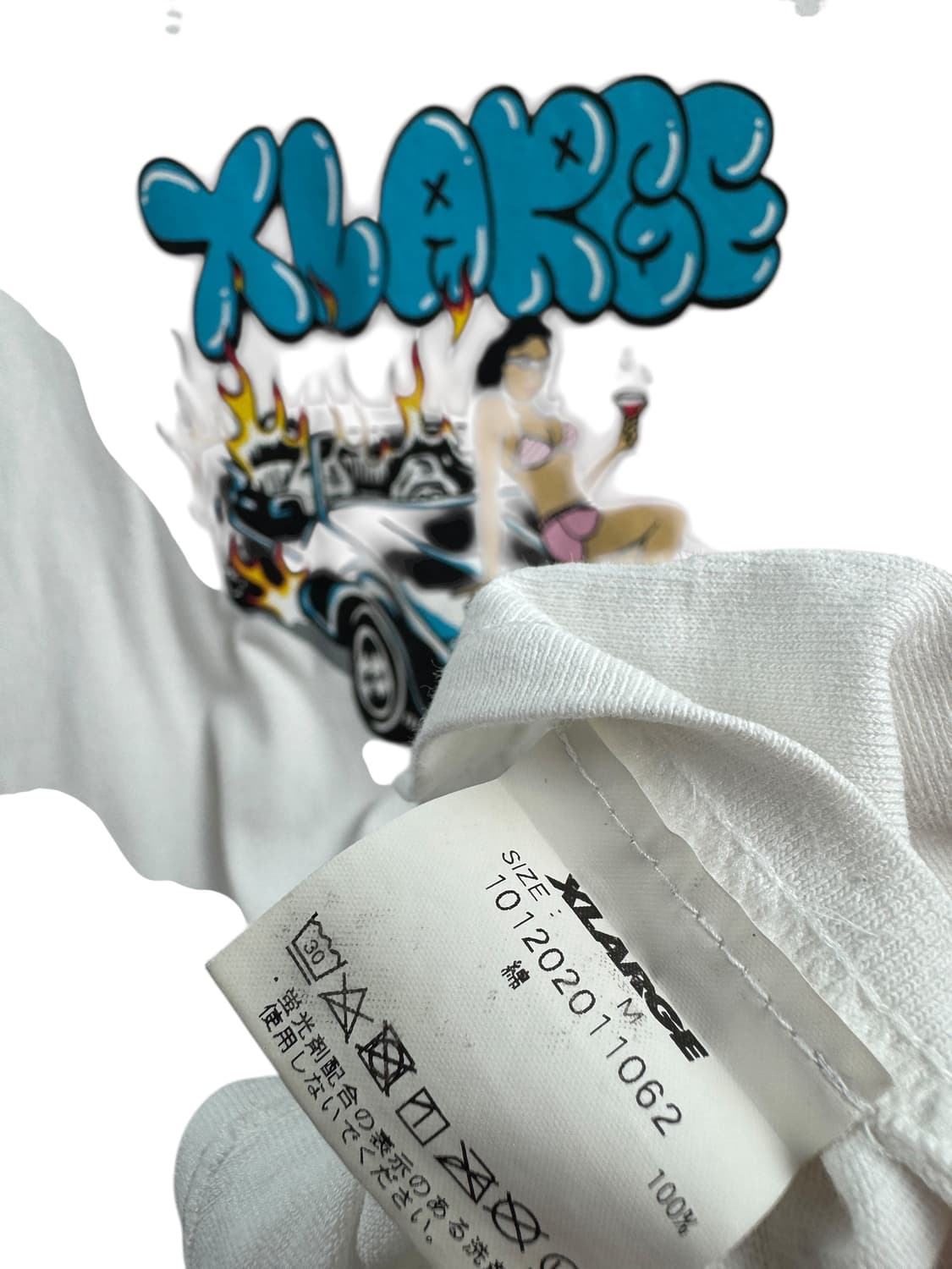 X-LARGE 그래피티 화이트 슬리브550 상품이미지5