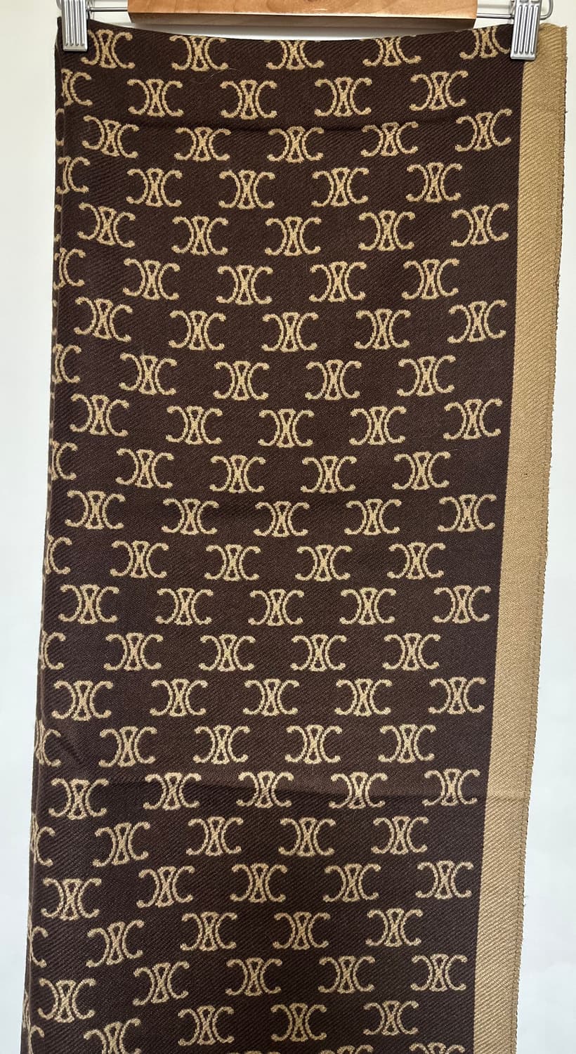 셀린느 트리오페 캐시미어브라운 숄&머플러 남여공용 상품이미지7