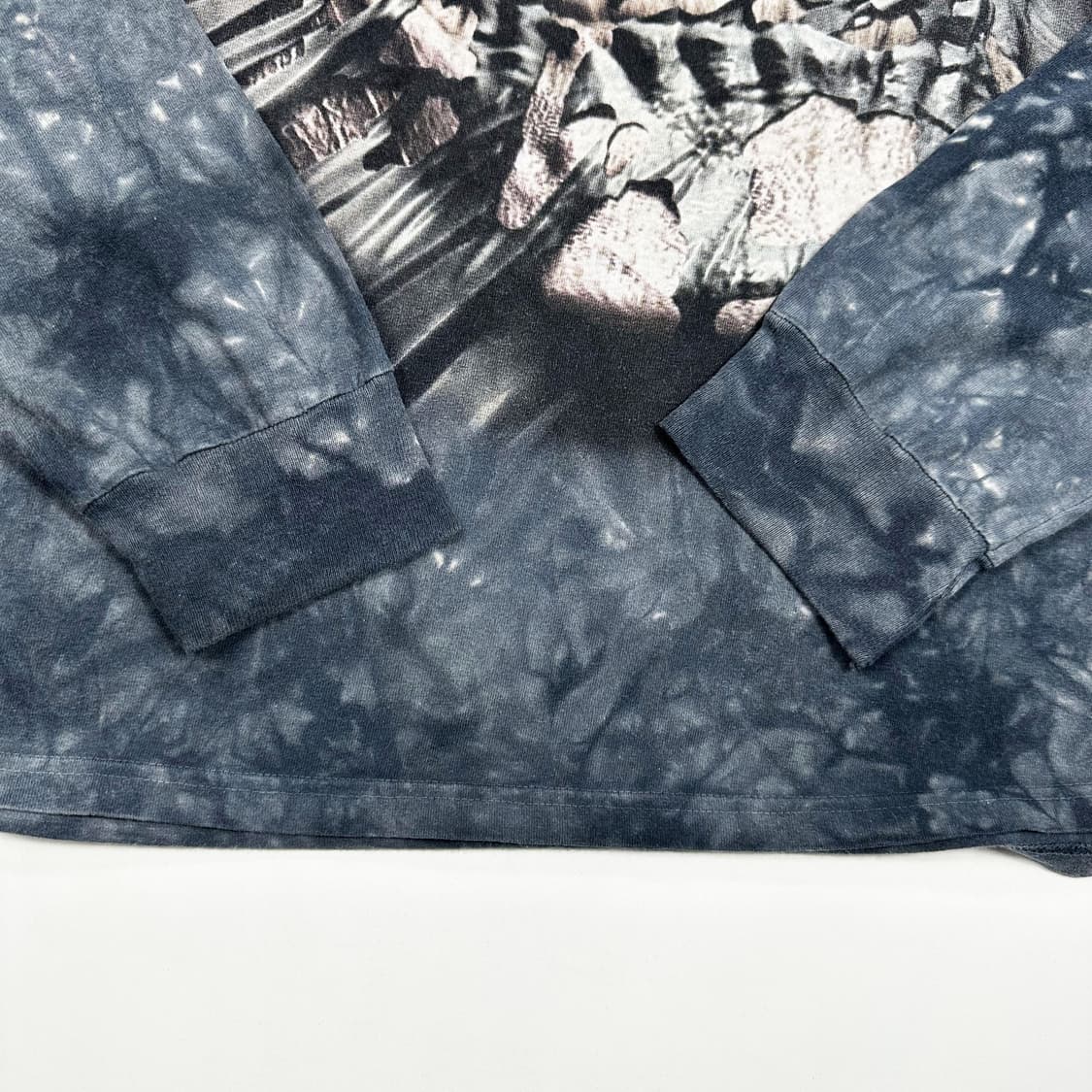 VTG 빈티지 메탈리카 스컬 타이다이 긴팔티셔츠 (3XL) 상품이미지4