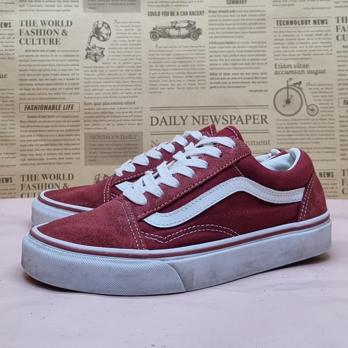 반스 올드스쿨 레드 스니커즈 240 상품이미지1