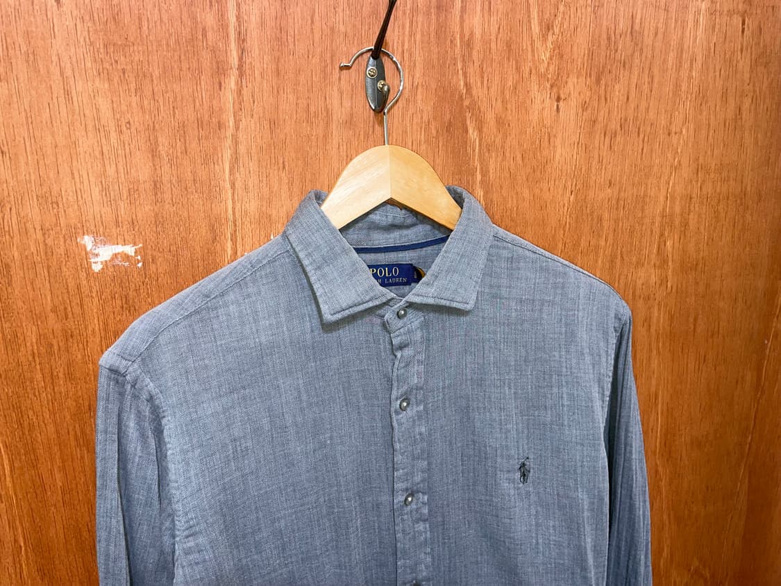 (L) POLO 폴로 랄프로렌 솔리드 셔츠  상품이미지2