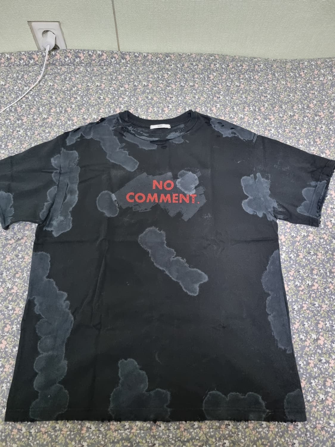 노쿨러스 노코멘트 반팔티 블랙 상품이미지1