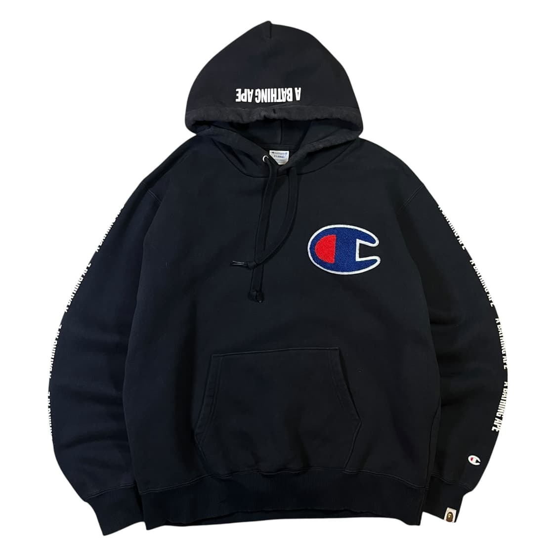 베이프 x 챔피온 빅로고 후드티 상품이미지2