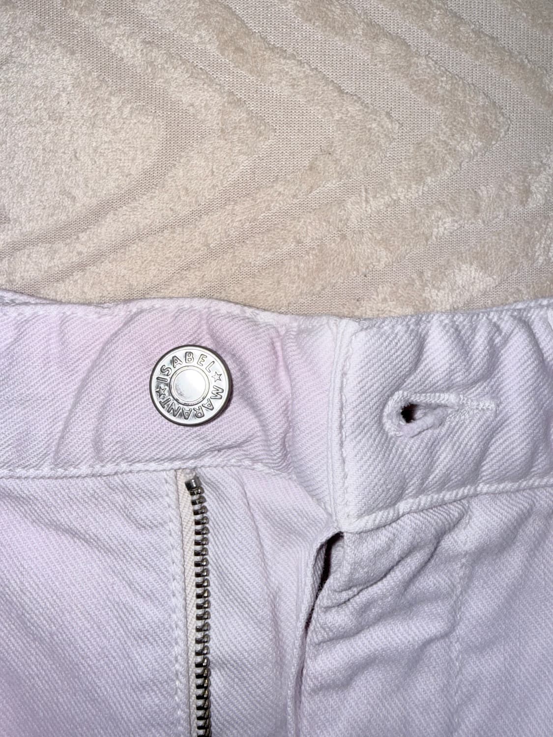 이자벨마랑 연핑크보라색 와이드 데님 팬츠 상품이미지4