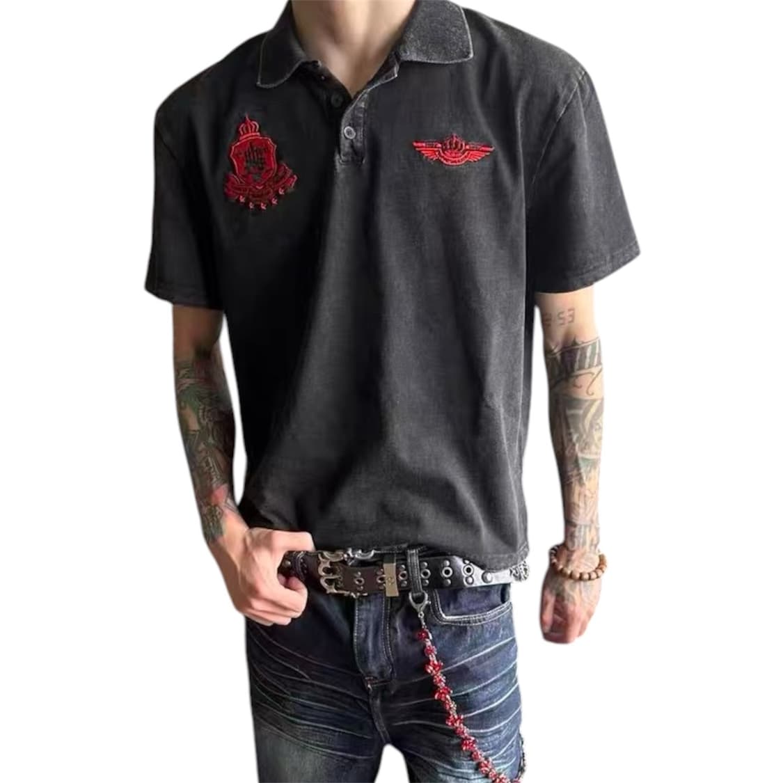 VINTAGE faded polo t-shirts 상품이미지1