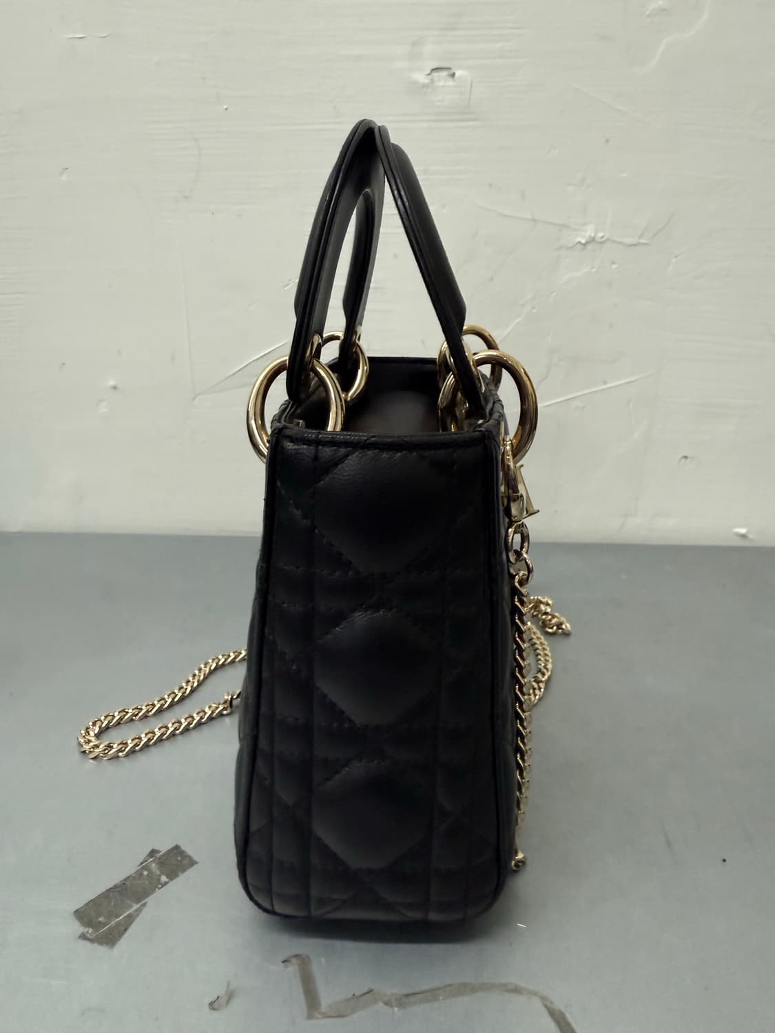 디올 레이디백 미니 블랙  상품이미지3