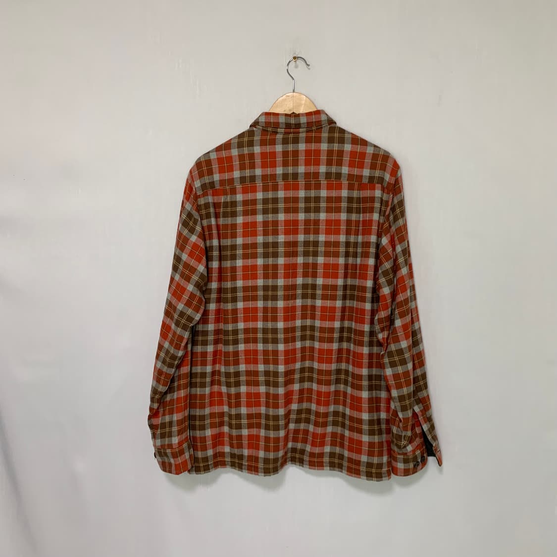 L.L.Bean 체크 셔츠 남방 엘엘빈 기모 남녀공용 빈티지 L 상품이미지3