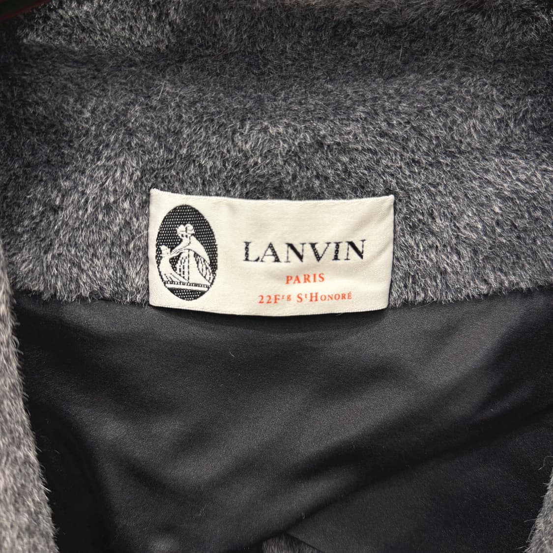 랑방 콜렉션 롱 코트 테일러드 라펠 절개 디테일 레귤러핏 그레이 상품이미지6